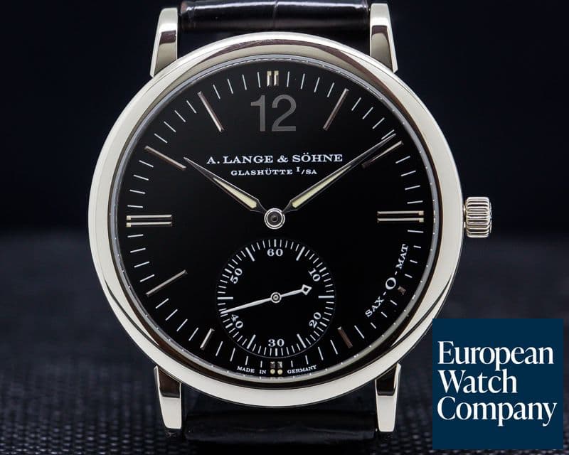 Image of A. Lange and Sohne Langematik 18K White Gold Black Dial