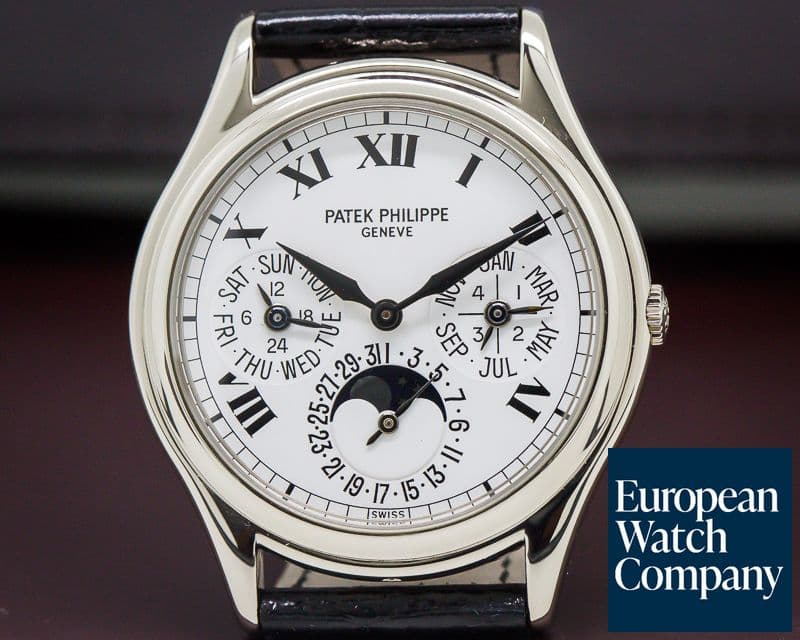 Image of Patek Philippe Perpetual Calendar White Dial Roman 18K White Gold RARE
