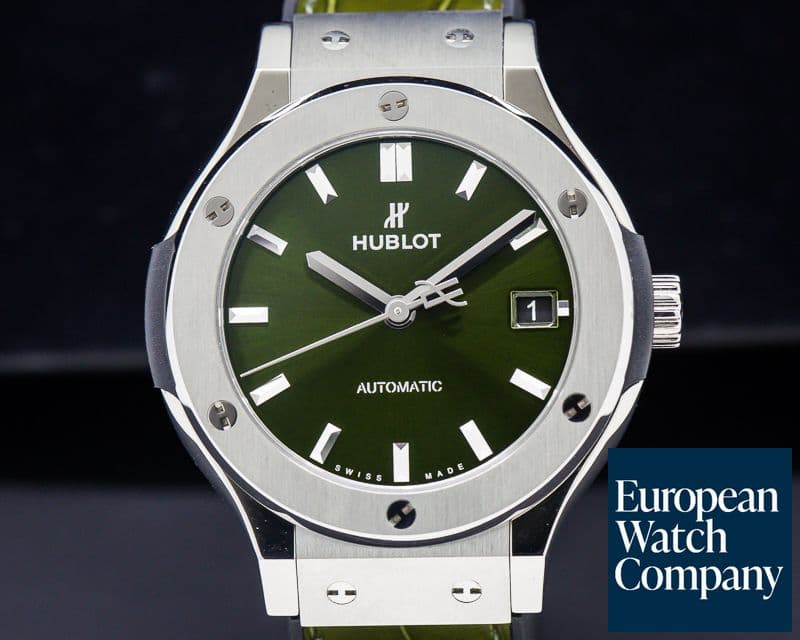 Image of Hublot Classic Fusion Titanium Green Dial 38MM