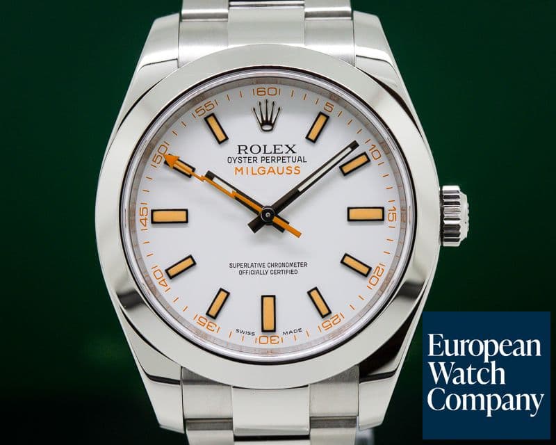 Image of Rolex Milgauss SS White Dial
