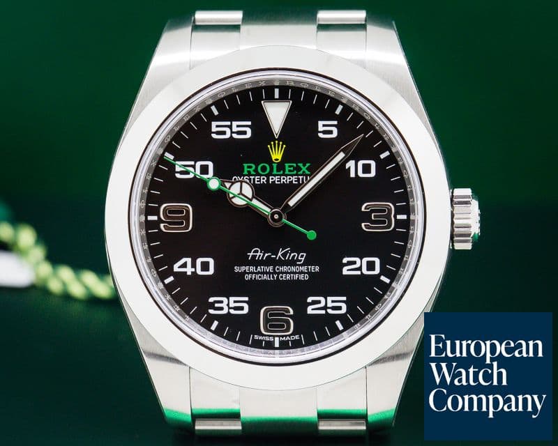 Image of Rolex Air King Black Dial SS UNWORN