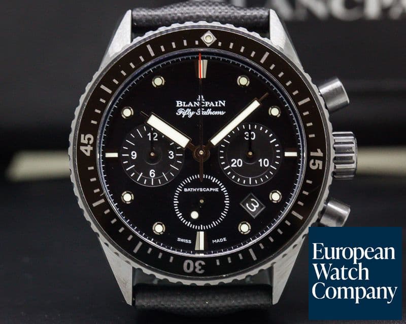 Image of Blancpain Fifty Fathoms Bathyscaphe Flyback Chronograph Ceramic 