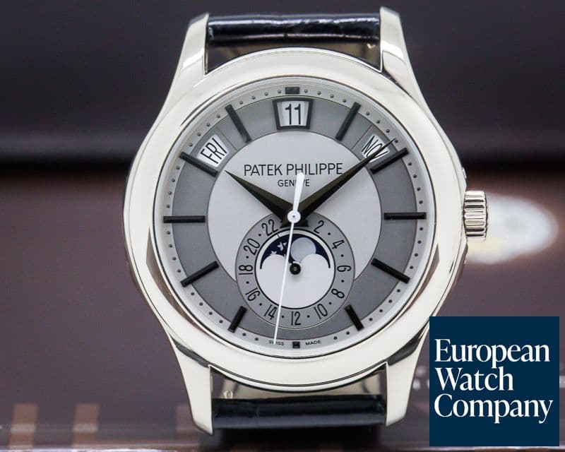 Image of Patek Philippe Annual Calendar Silver Dial 18K White Gold 

