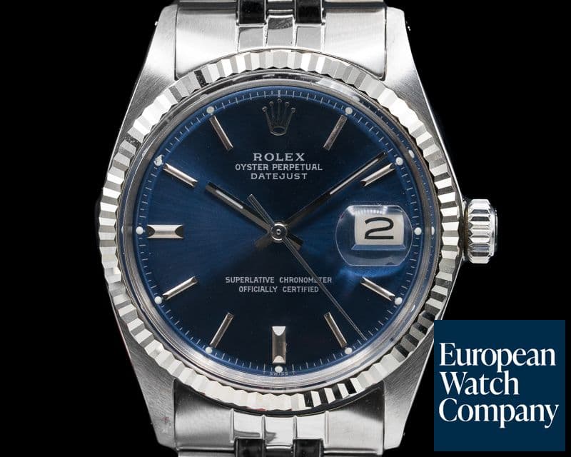 Image of Rolex Vintage Datejust Blue Dial SS / Jubilee