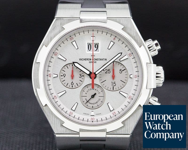Image of Vacheron Constantin Overseas Chronograph SS Silver Dial / Rubber LIMITED
