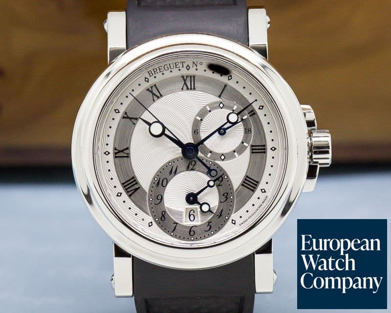 Image of Breguet Marine Dual Time SS / Rubber Strap