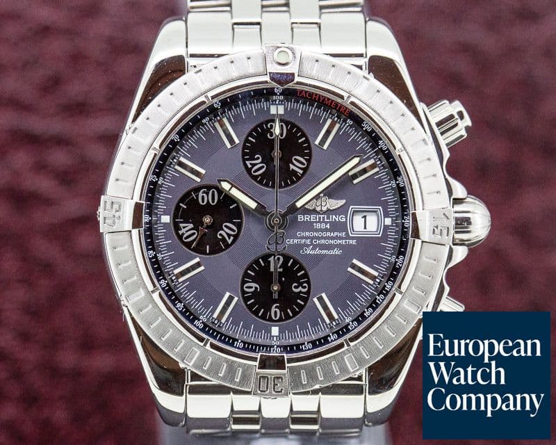 Image of Breitling Chronomat Evolution Chronograph SS Anthracite Dial 
