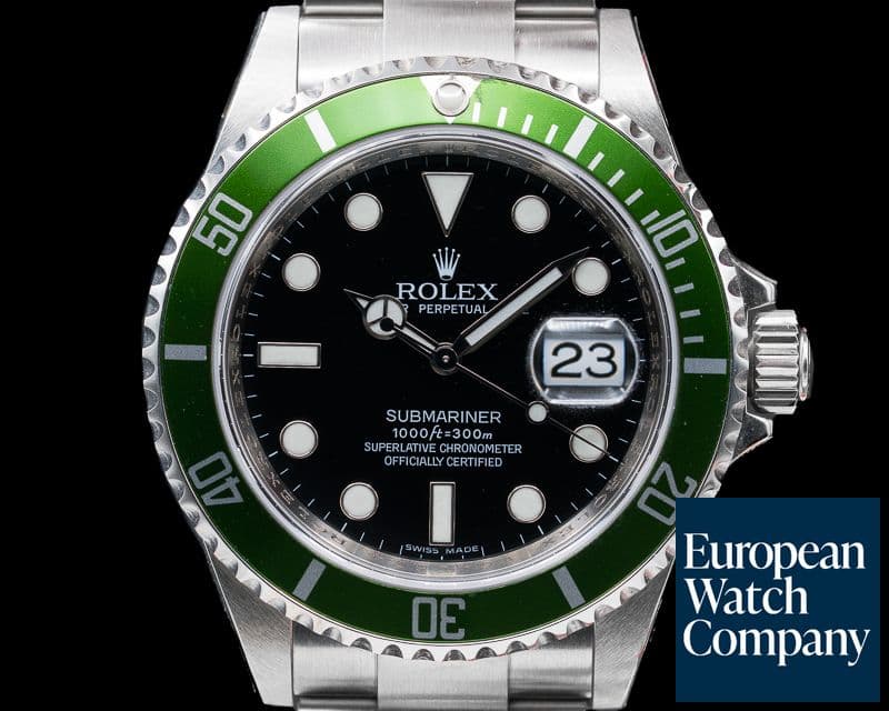 Image of Rolex Submariner 50th Anniversary SS Green Bezel NEW OLD STOCK