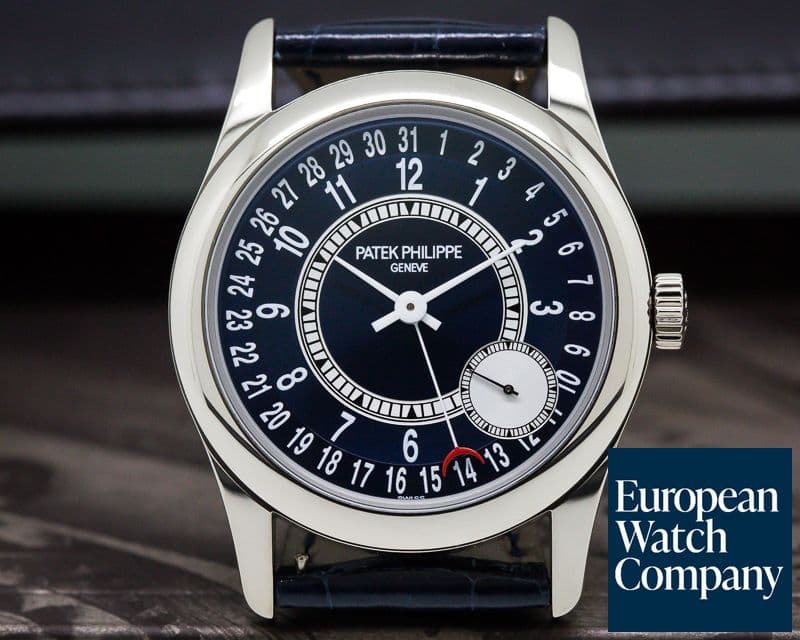 Image of Patek Philippe Calatrava Blue Dial 18K White Gold / Deployant