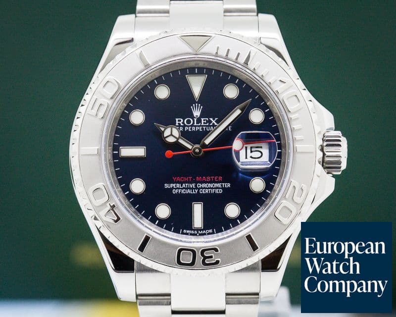 Image of Rolex Yacht Master SS Blue Dial / Platinum Bezel 