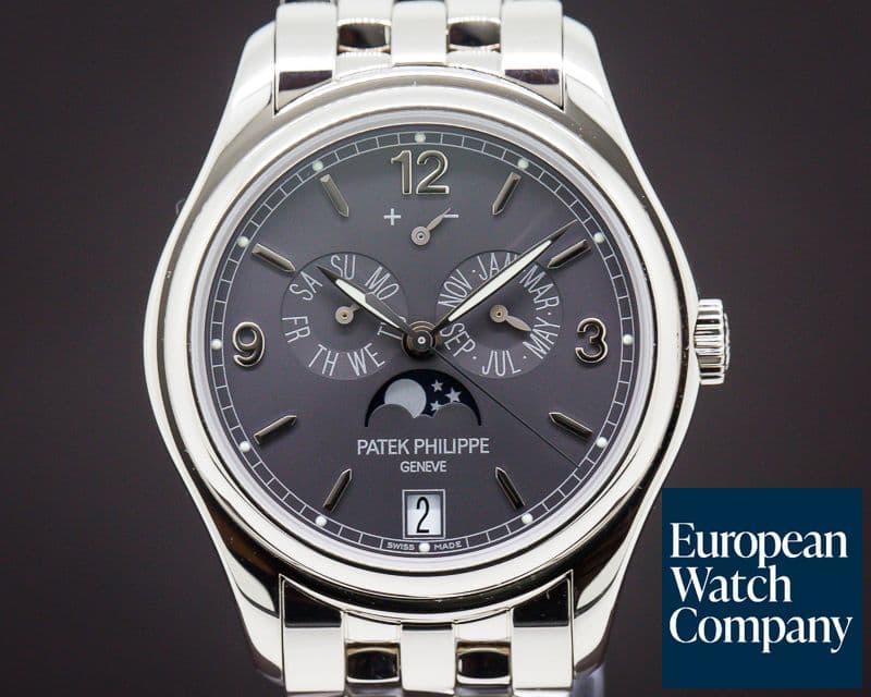 Image of Patek Philippe Annual Calendar 18K White Gold Slate Dial / Bracelet

