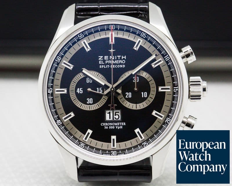 Image of Zenith El Primero Split Second Chronograph Grande Date SS / Depolyant