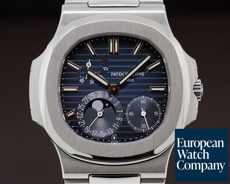 Image of Patek Philippe Jumbo Nautilus Moonphase Power Reserve SS