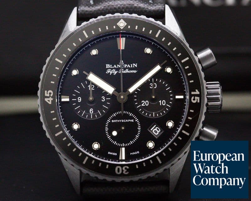Image of Blancpain Fifty Fathoms Bathyscaphe Flyback Chronograph Ceramic 