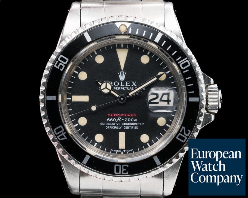 Image of Rolex Submariner RED MK IV Circa 1970 SS