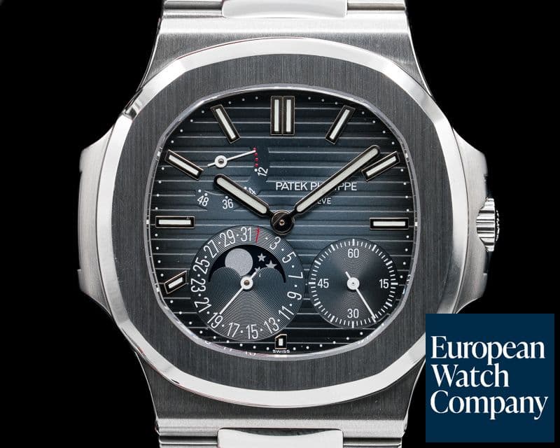 Image of Patek Philippe Jumbo Nautilus Moonphase Power Reserve SS