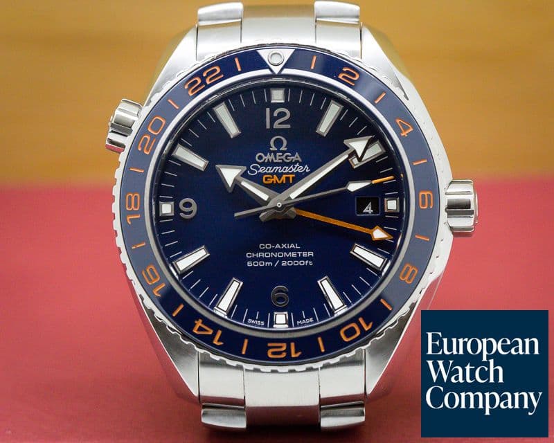 Image of Omega Seamaster Planet Ocean Good Planet GMT 600M Co-Axial Blue Dial 