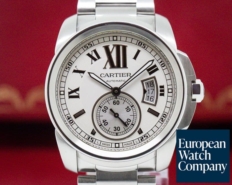 Image of Cartier Calibre de Cartier Automatic Silver Dial SS / SS 