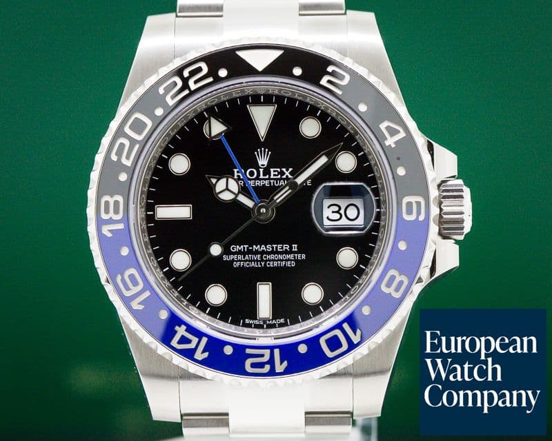 Image of Rolex GMT Master II Ceramic Black & Blue "Batman" SS 