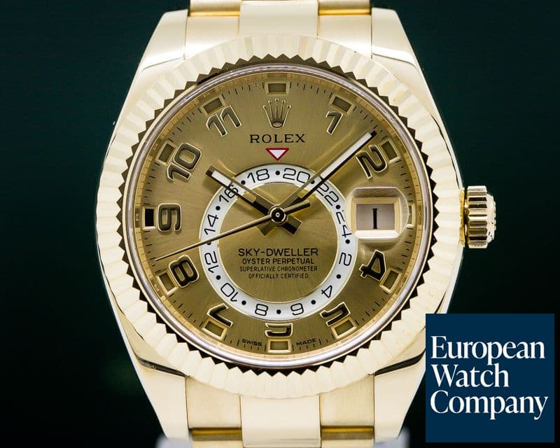 Image of Rolex Sky Dweller 18K Yellow Gold / Champagne Dial 