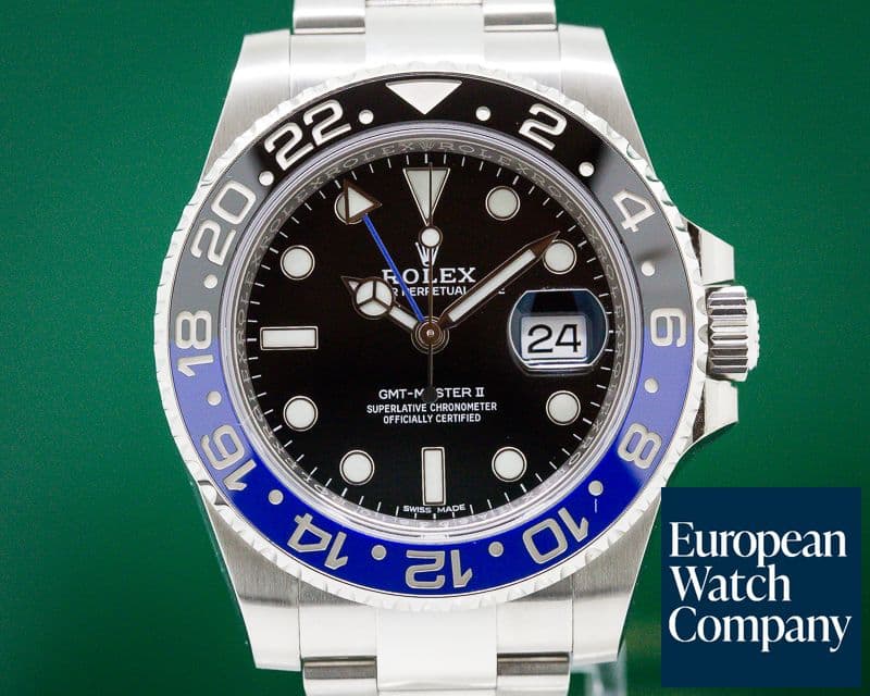 Image of Rolex GMT Master II Ceramic Black & Blue "Batman" SS 