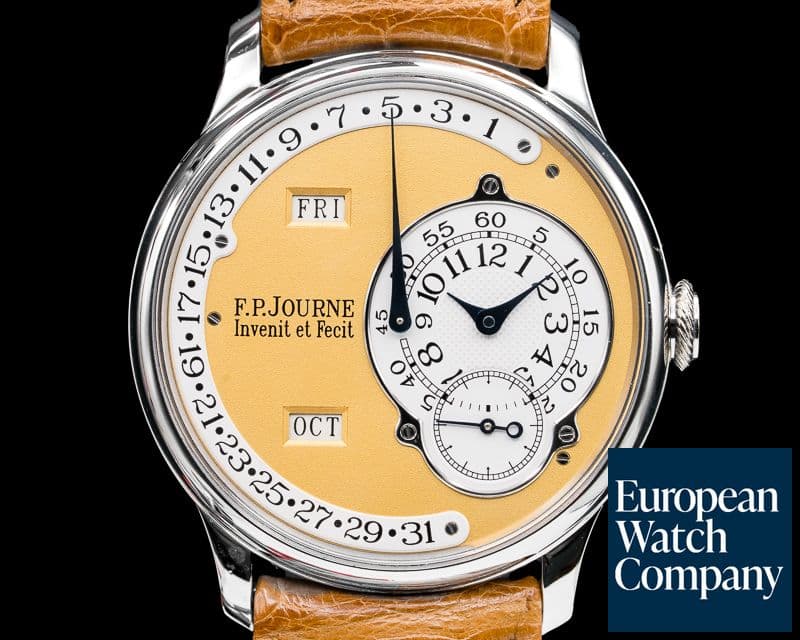 Image of F. P. Journe Octa Calendrier Platinum / Yellow Gold Dial 38MM BRASS MOVEMENT