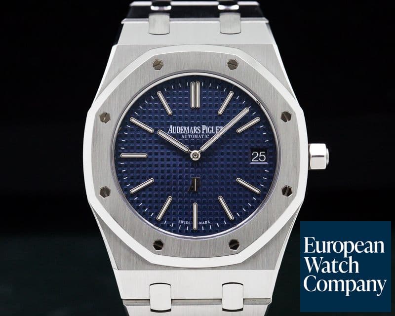 Image of Audemars Piguet Royal Oak Extra Thin Blue Dial SS