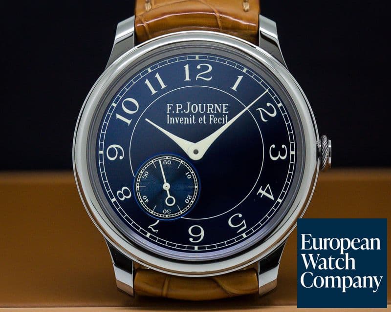 Image of F. P. Journe Chronometre Bleu Tantalum Blue Dial 