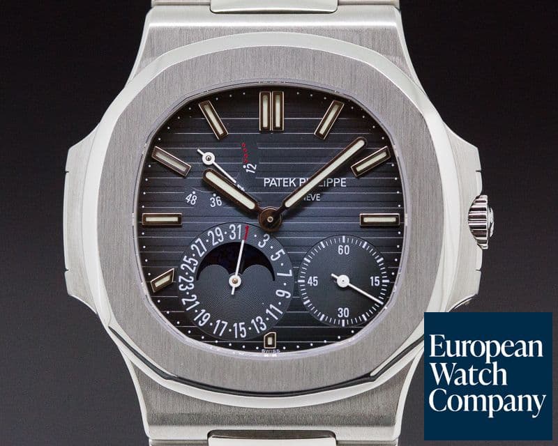 Image of Patek Philippe Jumbo Nautilus Moonphase Power Reserve SS