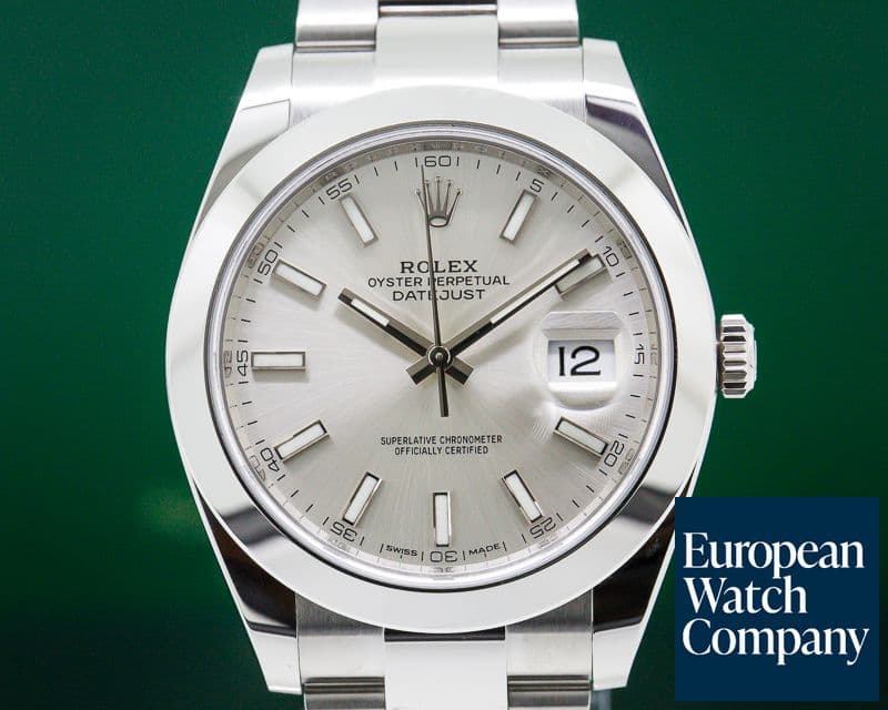 Image of Rolex Datejust 41 Silver Stick Dial SS 