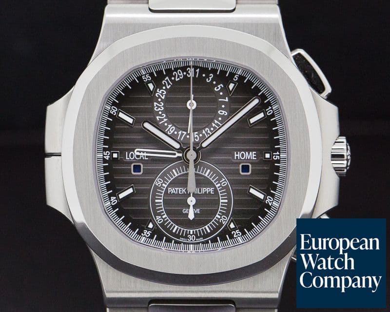 Image of Patek Philippe Nautilus Travel Time Chronograph Grey Dial SS / SS 