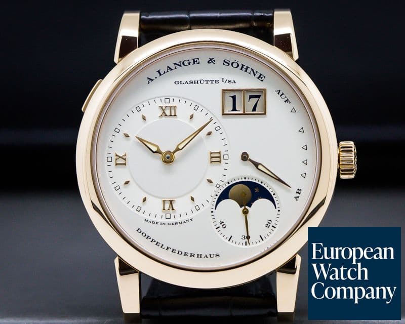Image of A. Lange and Sohne Lange 1 Moon 18K Rose Gold / Deployment Buckle