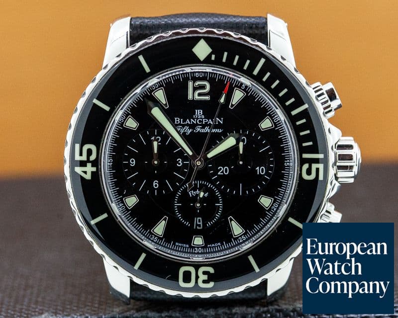 Image of Blancpain Fifty Fathoms Chronograph SS / Kevlar 