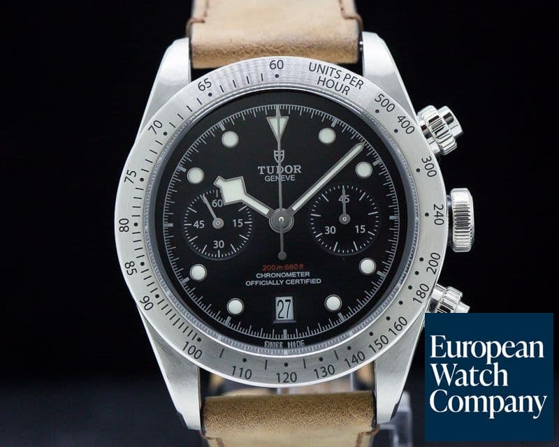 Image of Tudor Tudor Heritage Black Bay Chronograph / SS Deployant