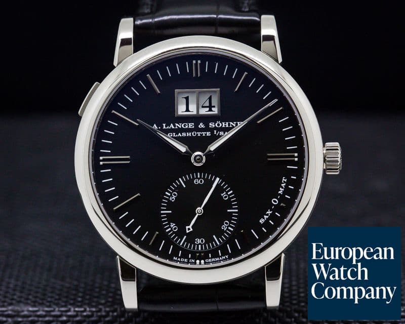 Image of A. Lange and Sohne Langematik Big Date Black Dial 18K White Gold