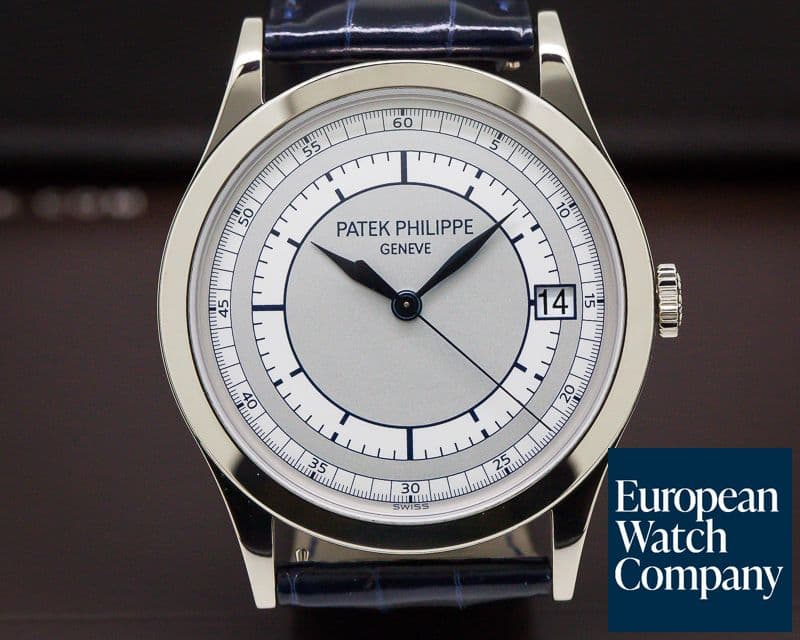 Image of Patek Philippe Calatrava 18K White Gold Sector Dial 