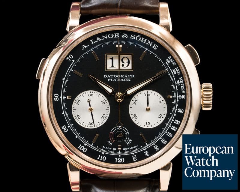 Image of A. Lange and Sohne Datograph Up / Down 18k Rose Gold + Deployment Buckle