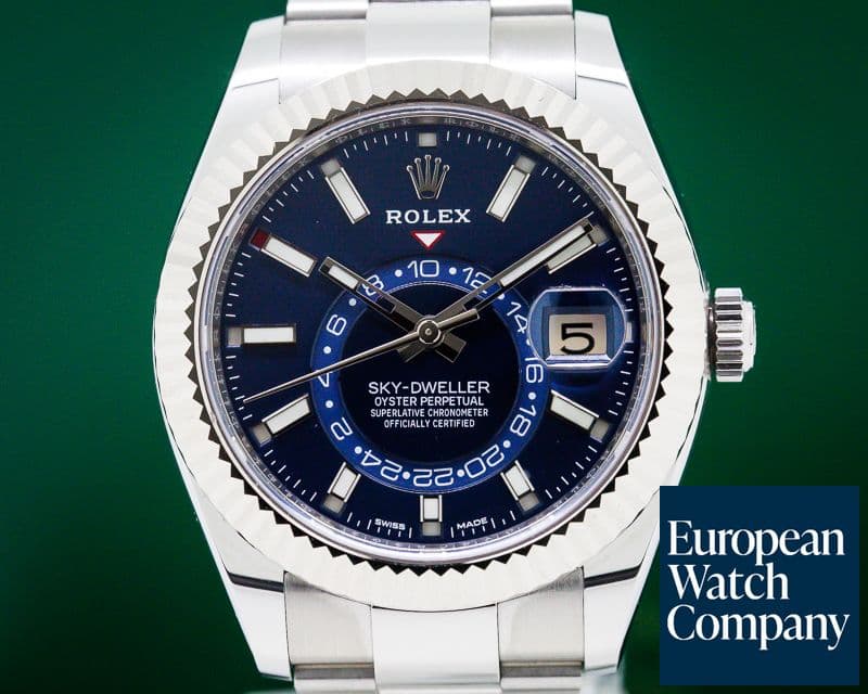 Image of Rolex Sky Dweller Steel Blue SS UNWORN