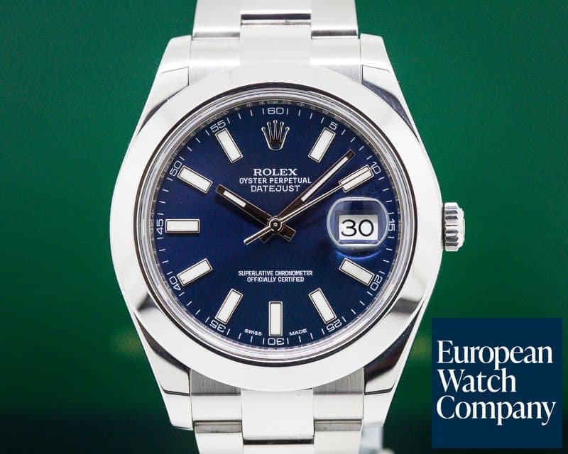 Image of Rolex Datejust II SS Blue Dial / Oyster Bracelet 