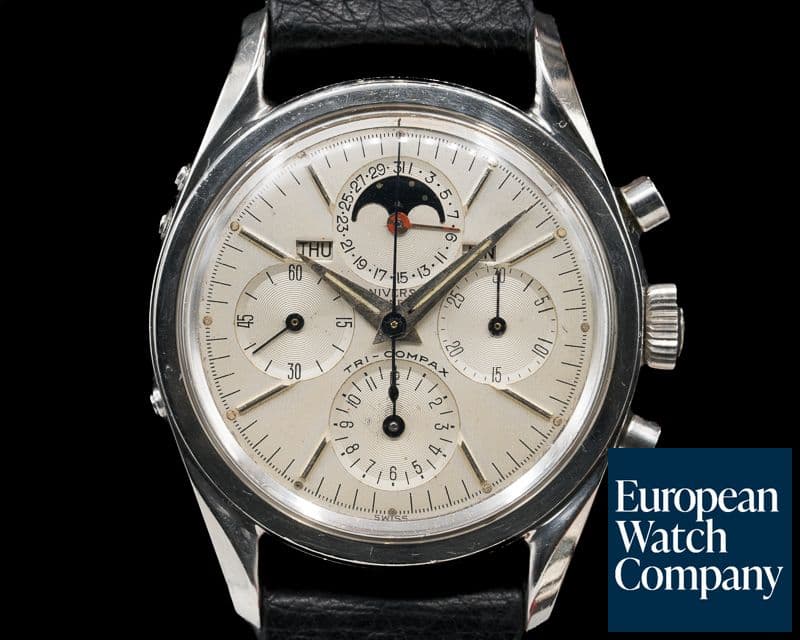 Image of Universal Geneve Tri Compax Stainless Steel / Silver Dial circa 1960
