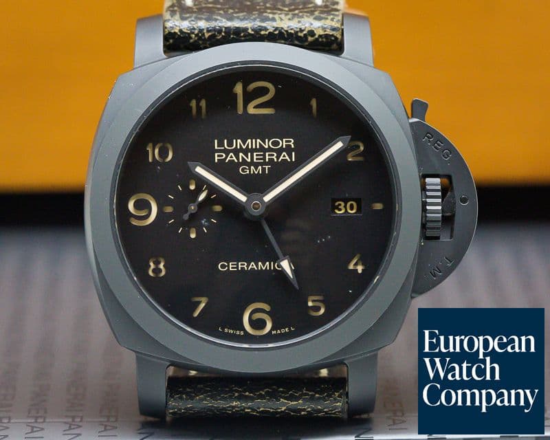 Image of Panerai Luminor 1950 3-Day GMT Black Ceramic