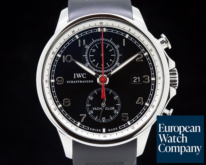 Image of IWC IWC Portuguese Yacht Club Flyback SS Black Dial
