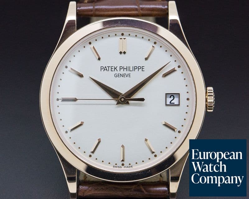 Image of Patek Philippe Calatrava 18K Rose Gold Silver Dial 