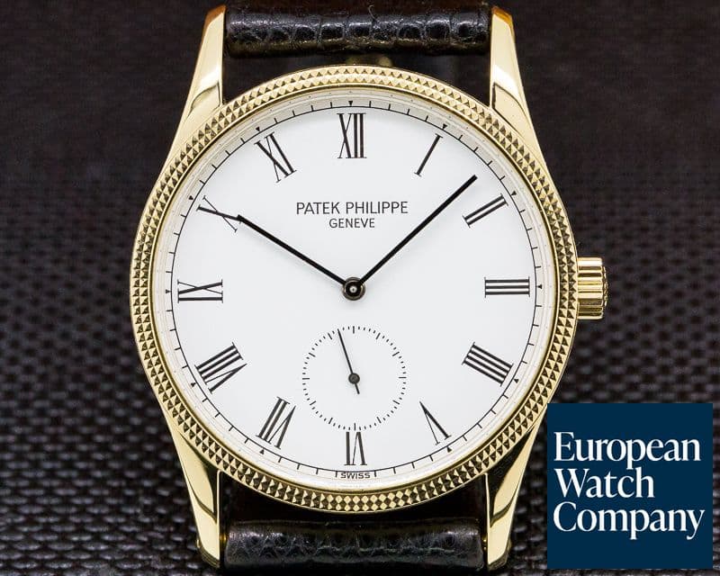 Image of Patek Philippe Calatrava Manual Wind 18K Yellow Gold Hobnail