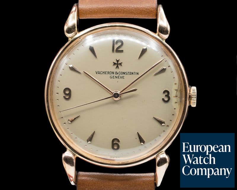 Image of Vacheron Constantin Vintage "Cornes De Vache" 18K Rose Gold Circa 1950s