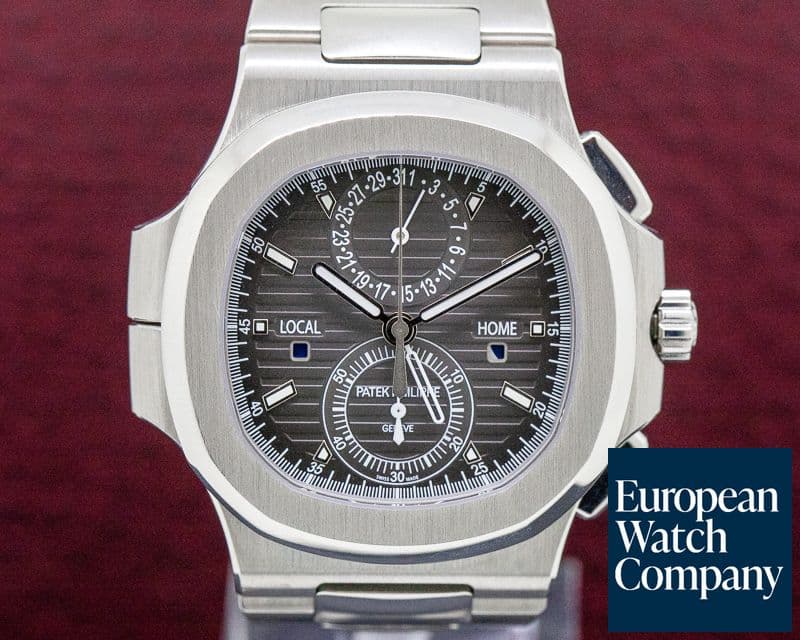 Image of Patek Philippe Nautilus Travel Time Chronograph Grey Dial SS / SS 
