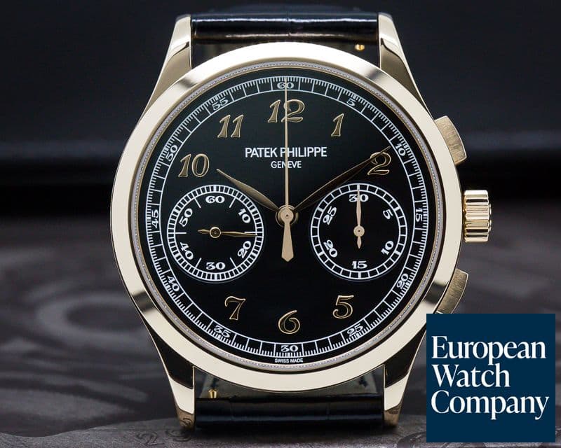 Image of Patek Philippe Chronograph 18K Rose Gold Black Dial 