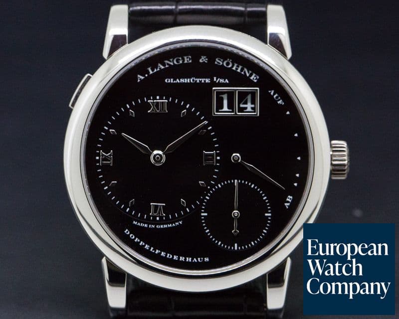 Image of A. Lange and Sohne Lange 1 Platinum Black Dial "DARTH"