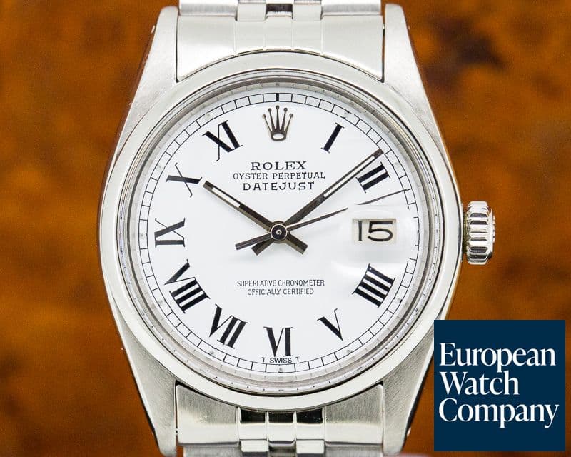 Image of Rolex Datejust SS White Dial Roman Numerals Jubilee Bracelet