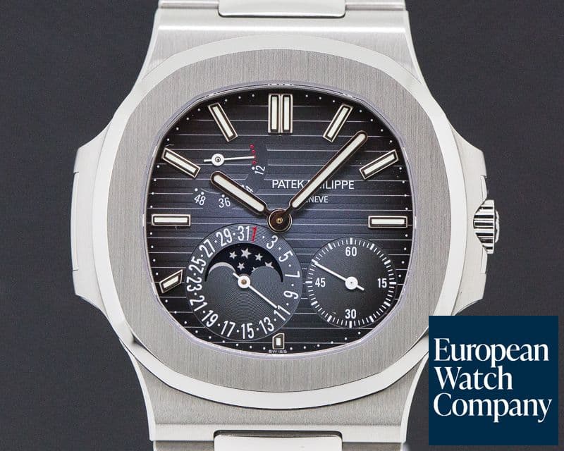 Image of Patek Philippe Jumbo Nautilus Moonphase Power Reserve SS UNWORN